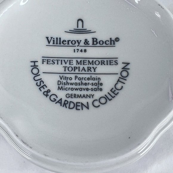 Villeroy & Boch Festive Memories Mug Topiary House And Garden Collection Holly - Picture 8 of 8